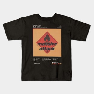 Massive Attack - Blue Lines Tracklist Album Kids T-Shirt